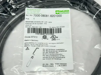 New | in-Stock Murr Elektronik 7000-08081-6201000 Cable & Wire Michigan US | Maverick Industrial Sales #1468131