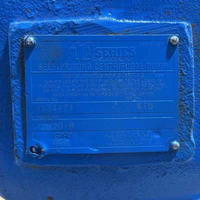 Used GORMAN-RUPP 12B20-B Centrifugal Pumps Indiana US | J&J Industrial Supply #1427164