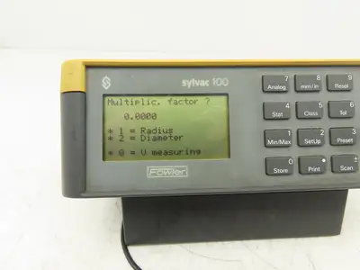 Fowler Sylvac 100 Digital Bore Gage Indicator Display Unit w/Probe 38.9-48mm