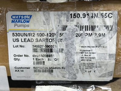 New | in-Stock Watson-Marlow 150.914N.55C Pumps (peristaltic) Missouri US | BioLabTek #1468188