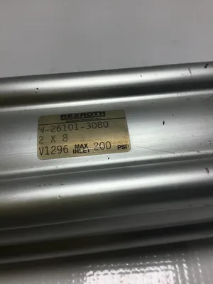 Rexroth W-26101-3080 Pneumatic Cylinder Max Inlet 200 PSI