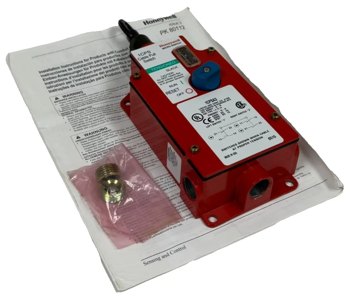 NEW HONEYWELL 1CPSA3 CABLE PULL SWITCH