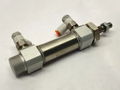 CM2KB20-25AZ | SMC  Round Body Pneumatic Cylinder 20mm Bore 25mm Stroke - Used