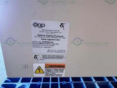 USED OGP SMARTSCOPE FLASH 500 MULTISENSOR VIDEO MEASURING SYSTEM W/ EXTRA PARTS