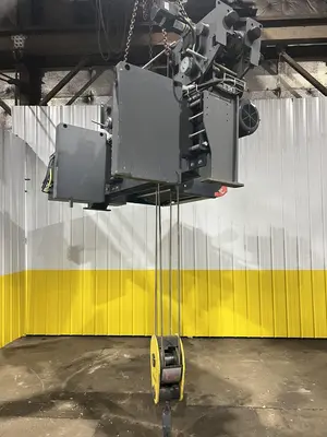 17.5 TON (2014) KONE-CRANES MODEL #CXT60410160P75GGN0S SINGLE GIRDER OVERHEAD CRANE HOIST & TROLLEY: STOCK #18634