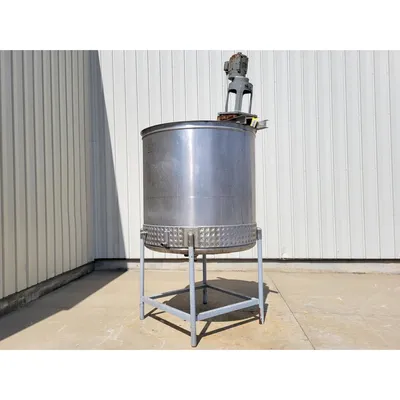 Used 750 Gallon Stainless Steel Jacketed Mixing Tank