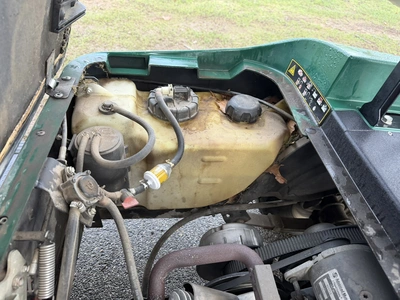 (1) 2017 E-Z-Go golf cart with a Kawasaki gas engine, model 625111G01, includes canopy, ball cover, ...