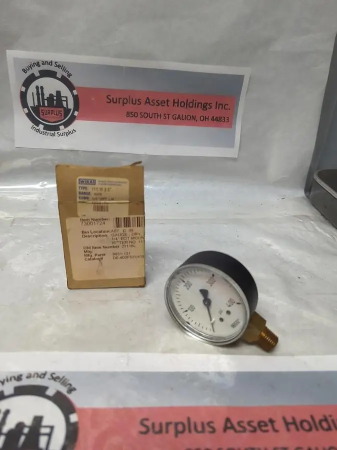 New | in-Stock WIKA 4253175 Universal Pressure Meters Ohio US | Surplus Asset Holdings #1239439
