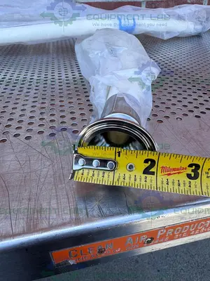 NEW SAINT GOBAIN 94" SILICONE HOSE W/ 3/4" TO 1 1/2 SANITARY FITTING
