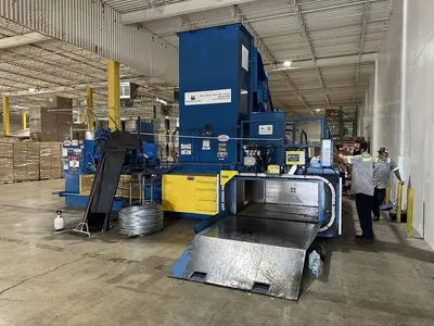 USED HARRIS WOLVERINE TWO-RAM BALER