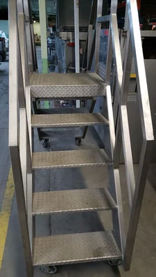 Stairs over pass in stainless steel  # 1007