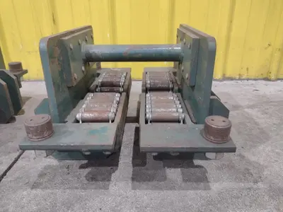 (4) 4 TON HILLMAN MODEL #B1-4  ROLLER TYPE MACHINERY MOVING SKATES: STOCK #22989
