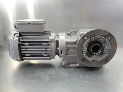 USED SEW-EURODRIVE KTF37DRS71M4/DH 300-1800RPM .75HP 15.31 RATIO GEAR MOTOR