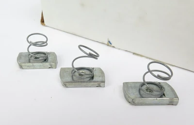 Unistrut P4006-1420EG 1/4" Channel Nut w Spring Lot ~60 Strut Hardware