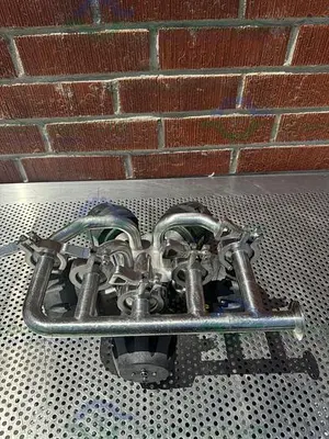 USED 5 ITT PURE FLO ADVANTAGE STAINLESS STEEL DIAPHRAGM VALVE W/ 1" SANITARY FITTINGS