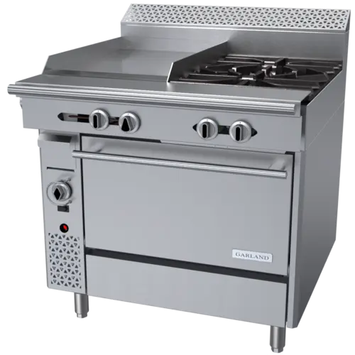 Garland C36-4-1C 36" 2 Burner Gas Range w/ Griddle & Convection Oven, Natural Gas