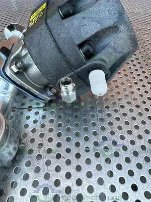 USED ITT PURE FLO ADVANTAGE 4 - WAY DIAPHRAGM VALVE W/ 1" SANITARY FITTING