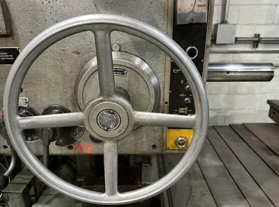 3.5"  x 40 TAPER TOS MODEL #W9 ROTARY TABLE HORIZONTAL BORING MILL WITH FACING HEAD : YOBRO 25160