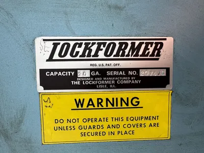 LOCKFORMER PITTSBURGH LOCK 20 Roll Formers | THREE RIVERS MACHINERY (14)