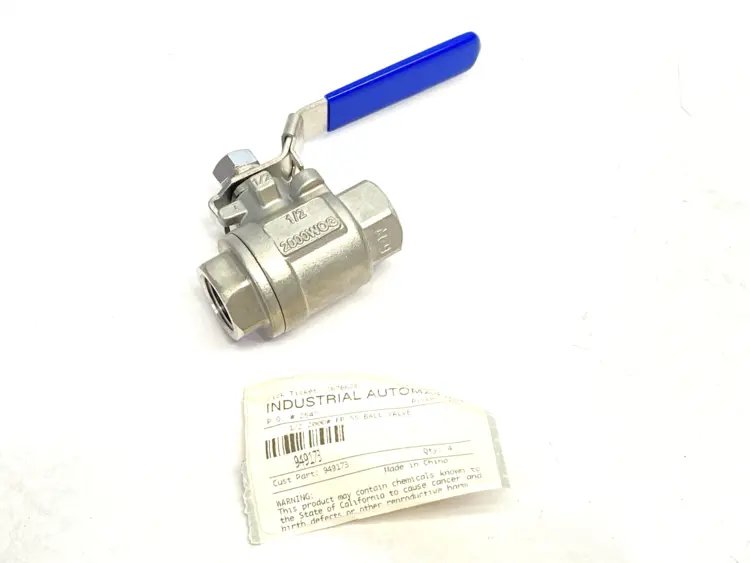 New | in-Stock Midland Industries 2-Piece Ball Valve 1/2" FPT x FPT 2000psi Pump & Valve Parts Michigan US | Maverick Industrial Sales #1391022