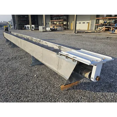 Used 23" dia. X 31' long Stainless Steel Industrial Screw Auger Conveyor