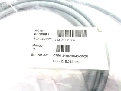 0756-3105/0040-0020 | Wago  Double Ended Connection Cordset - New
