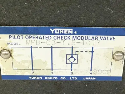 USED YUKEN MPB-03-7.5-1017