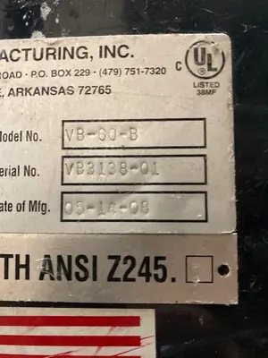 USED 2015 JV  CRAM A LOT VB-60-BC        VB-60-B