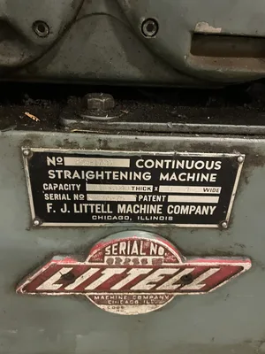 Littell 208-17PD Coil Stock Sheet Straightener 8″