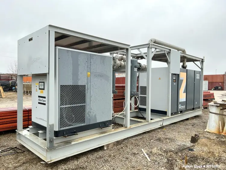 Used ATLAS COPCO ZE4-B Rotary Screw & Sliding Vane Air Compressors Illinois US | Aaron Equipment #84770