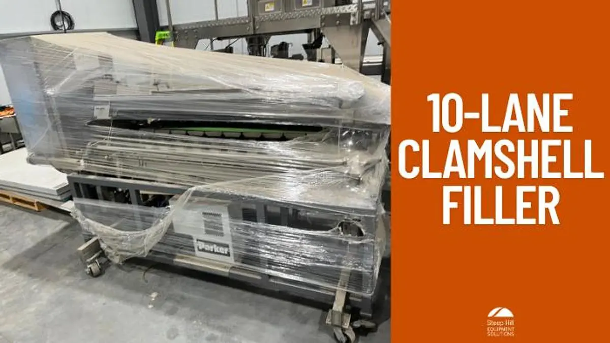 A&B 10-Lane Clamshell Filler