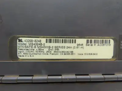 STI 43268-0240 Mini Safe Flexsafe MS4300B-2 Light Curtain Control Box MS4324B-2