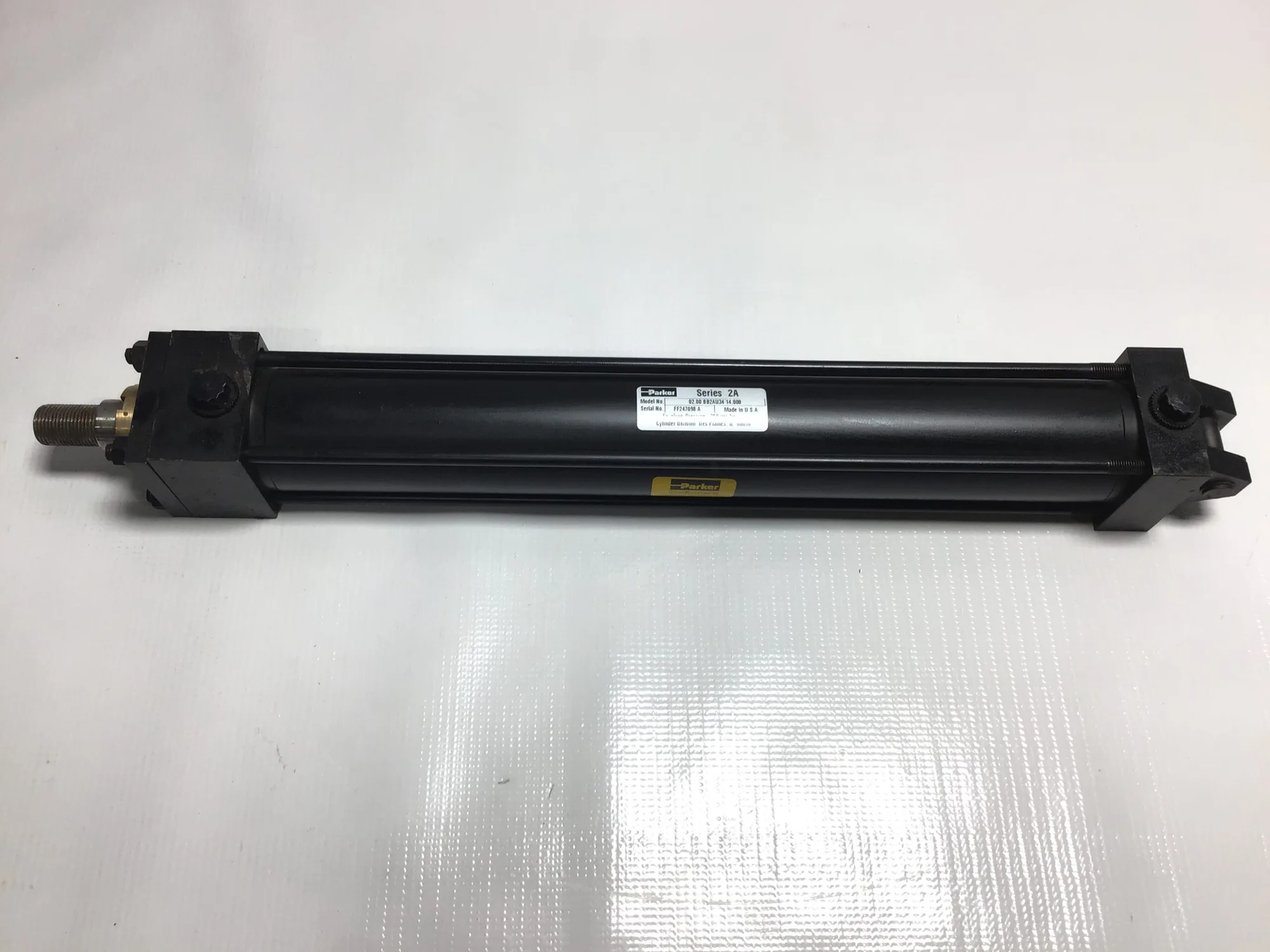 Parker 02.00 BB2AU34 14.000 Hydraulic Cylinder Series 2A 250PSI Air