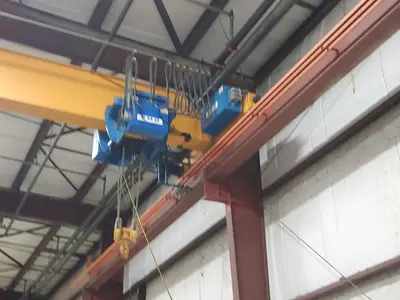 10 Ton x 47’ ABBUS Bridge Crane with EMH Hoist