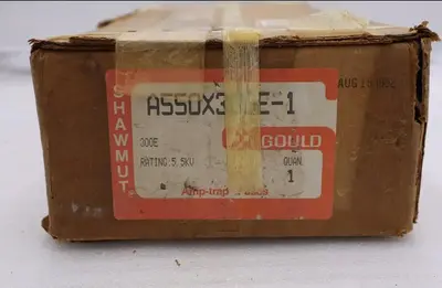 NEW Gould Shawmut A550X300E-1 300E Amp 5.5kV Amp-trap Fuse CS-3 300A NIB L-190
