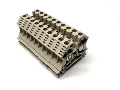 USED WEIDMÜLLER FEED-THROUGH TERMINAL BLOCK 57A 1000V WDU 10 LOT OF 10