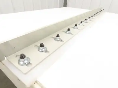 Hytrol BPC/HSS 49" Belt Conveyor Inline Transition Slide Rail Grey 54"OAL