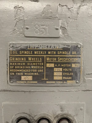 Boyar-Schultz No. 2 Profile Grinder