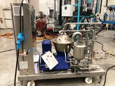 Alfa-Laval LAPX 404 SGP-31G/GC CLARA 20 HF clarifier skid.