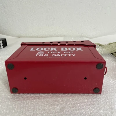 Brady Lock Box Lock Out For Safety Box Red (Everything In Photos Included)