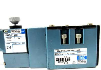 NEW MAC VALVES MV-A1C-A111-PM-114JC SOLENOID VALVE MVA1CA111PM114JC