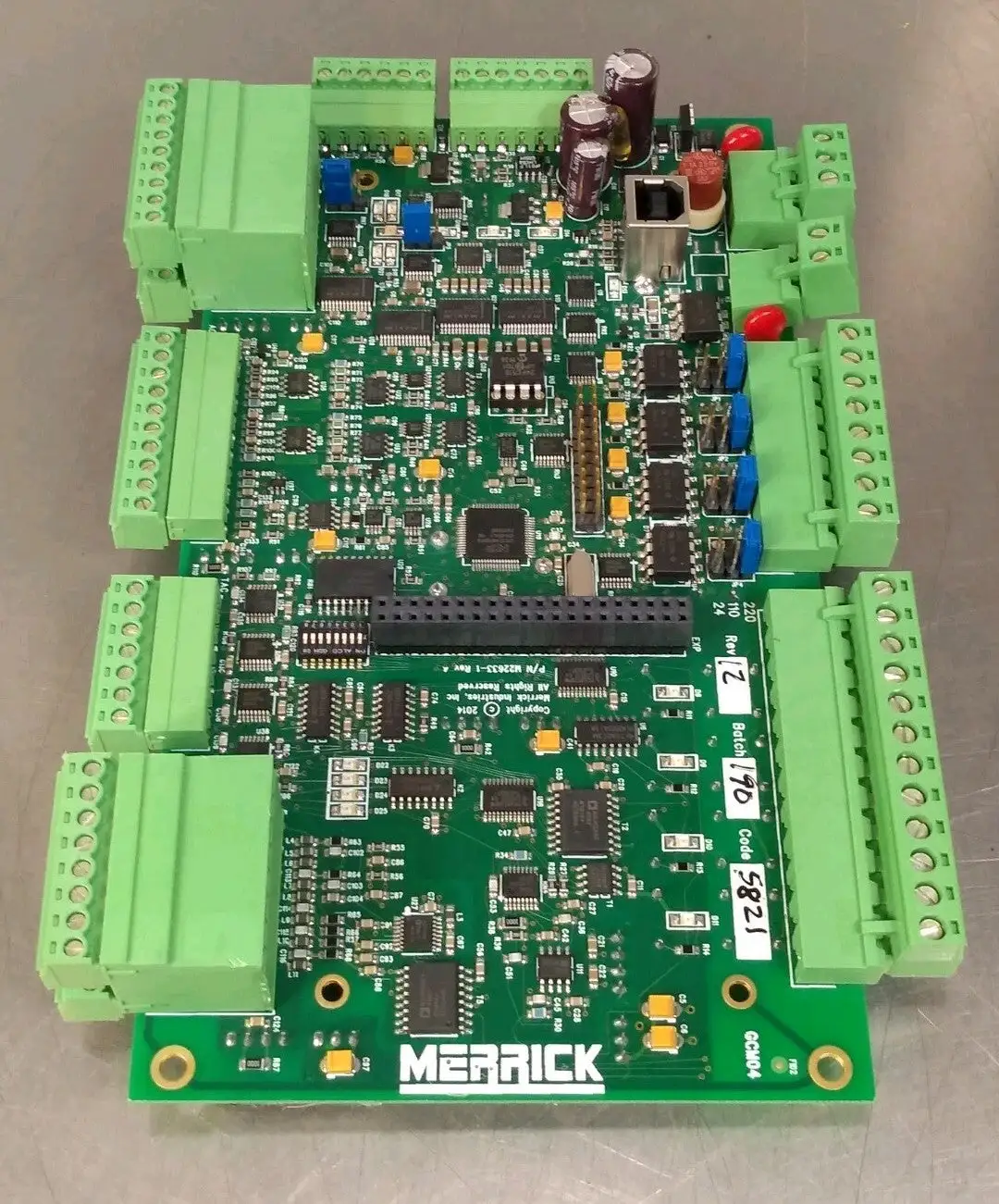 Merrick M22633-1 Rev 4 Genetix Basic Weigh Scale Module PCB Loc3C22