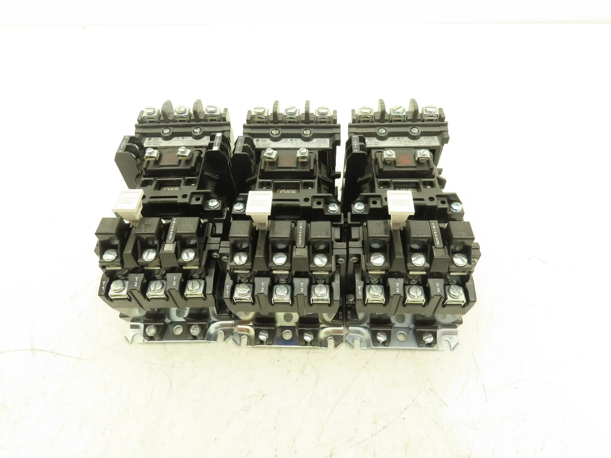 Allen Bradley 500F-AOD930 Motor Starter Contactor 5HP 600VAC 3Ph Lot of 3
