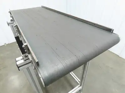 MK North America GUF-P 2000 Belt Conveyor 400x 1100mm 115V Variable Speed 41-46H