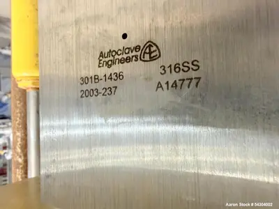 Used Autoclave Engineers 5 Gallon High Pressure Reactor System – 1900 PSI Jacket