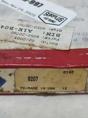 New | in-Stock SKF 6207 Industrial Controls | Surplus Asset Holdings #1220388