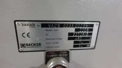 2008 BECKER Variair VACS 0033 0023 Vacuum Pumps | Machinery Solutions Group, Inc. (2)