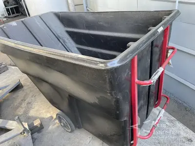 RubberMaid Black Plastic Garbage Disposal Bin