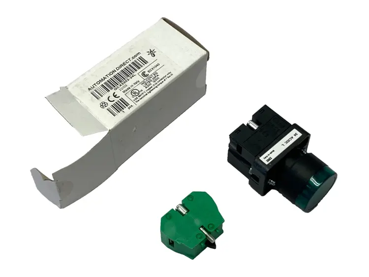 New | in-Stock AutomationDirect Green Illuminated Momentary Pushbutton 22mm 24V Relays & Switches Michigan US | Maverick Industrial Sales #1496102