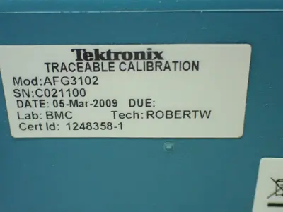 USED TEKTRONIX AFG3102